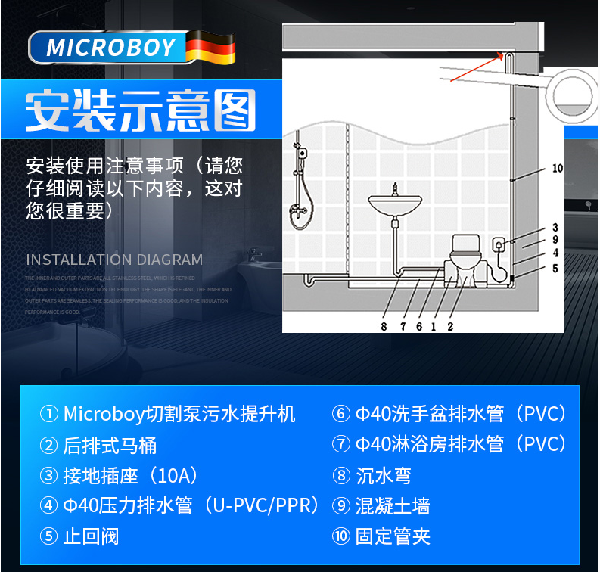 衛(wèi)生間污水提升器